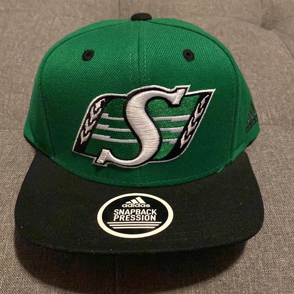 adidas Other - *New* Saskatchewan Roughriders Adidas SnapBack Hat Flat Brim Ballcap CFL Riders